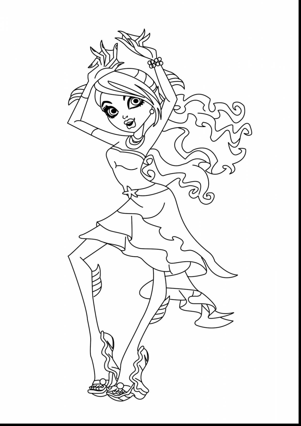 1244x1760 Boo Lu Cerone Monster High Coloring Pages For Kids Elegant Monster