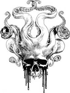 228x300 Evil Octopus Drawing