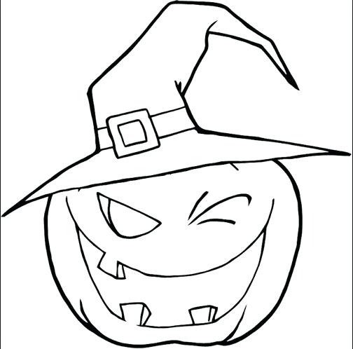 504x498 Best Of Scary Coloring Pages Images Scary Pumpkin Coloring Page