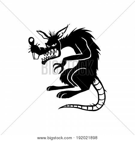 450x470 Evil Black Rat Cartoon Character Vector Amp Photo Bigstock