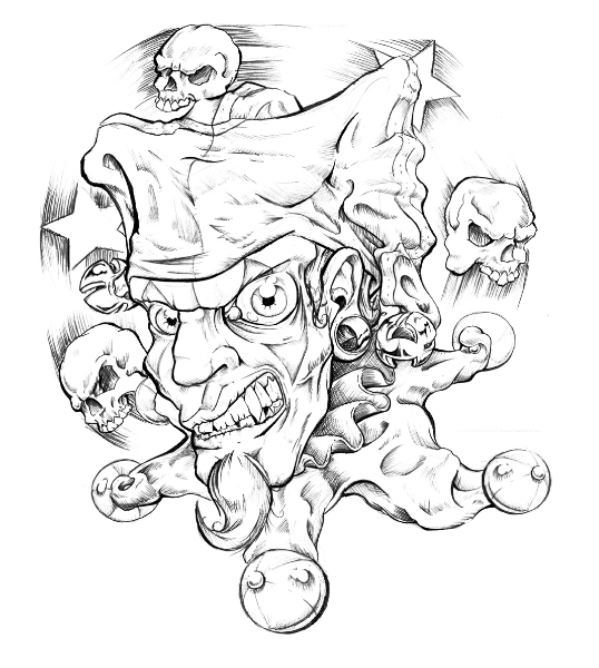 538x600 Pin By Tomi Ransom On Clowns Evil Clowns, Draw