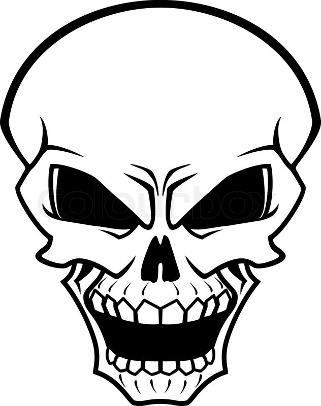 632x800 Danger Skull As A Warning Or Evil Concept Stock Vector Colourbox