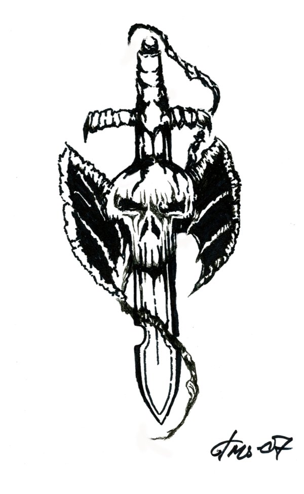 600x975 Evil Skull By Visshet