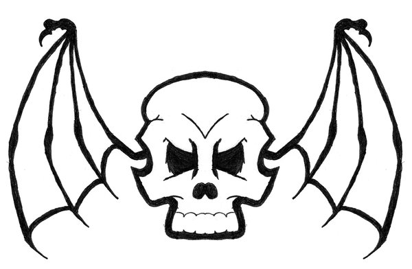 600x392 Evil Skull Bat Thing By Stillbored