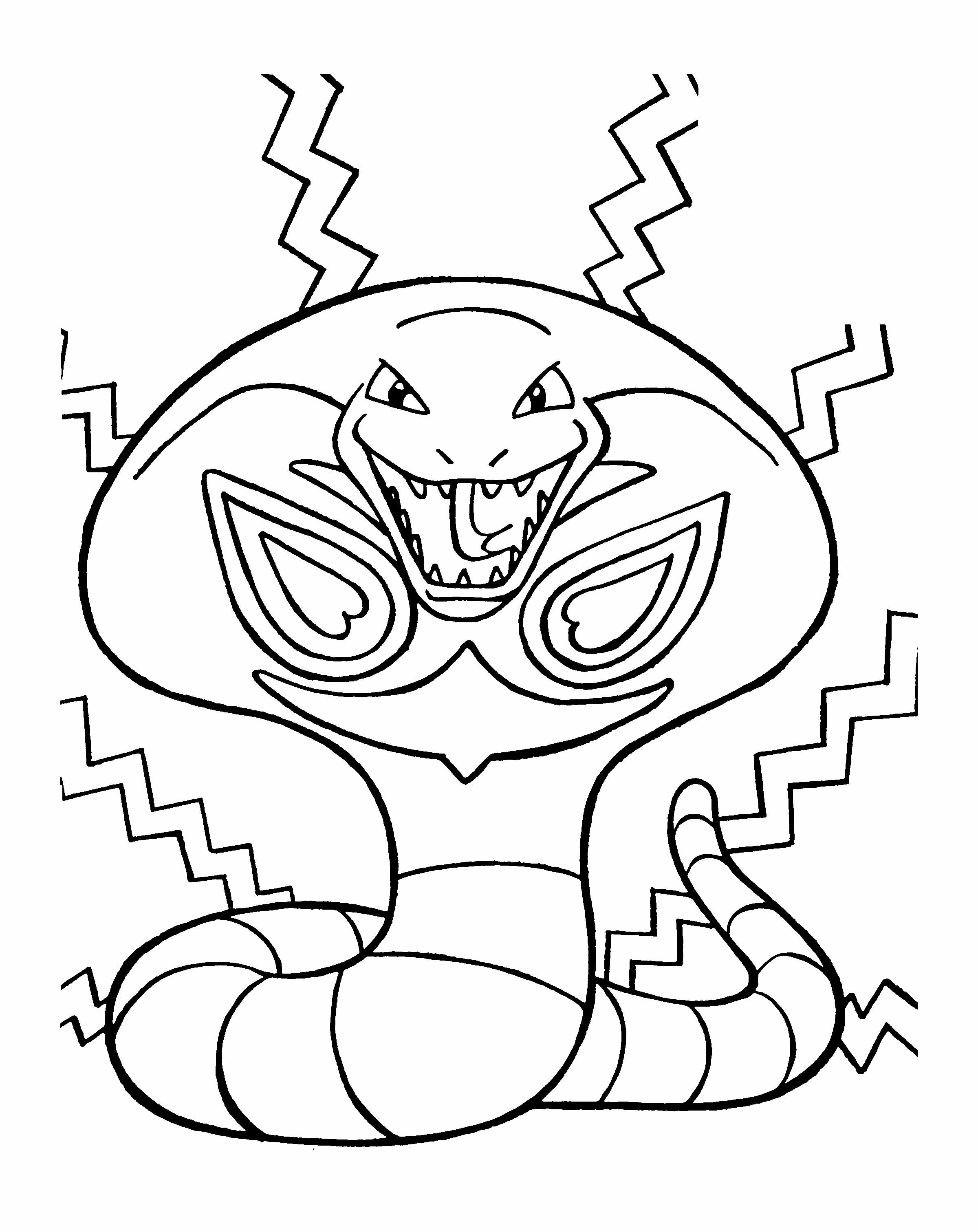 2400x3023 Pokemon The Evil Snake Coloring Page Coloring Pages