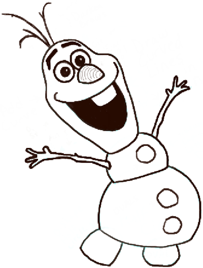 400x527 How To Draw Olaf From Frozen With Easy Steps Tutorial Art