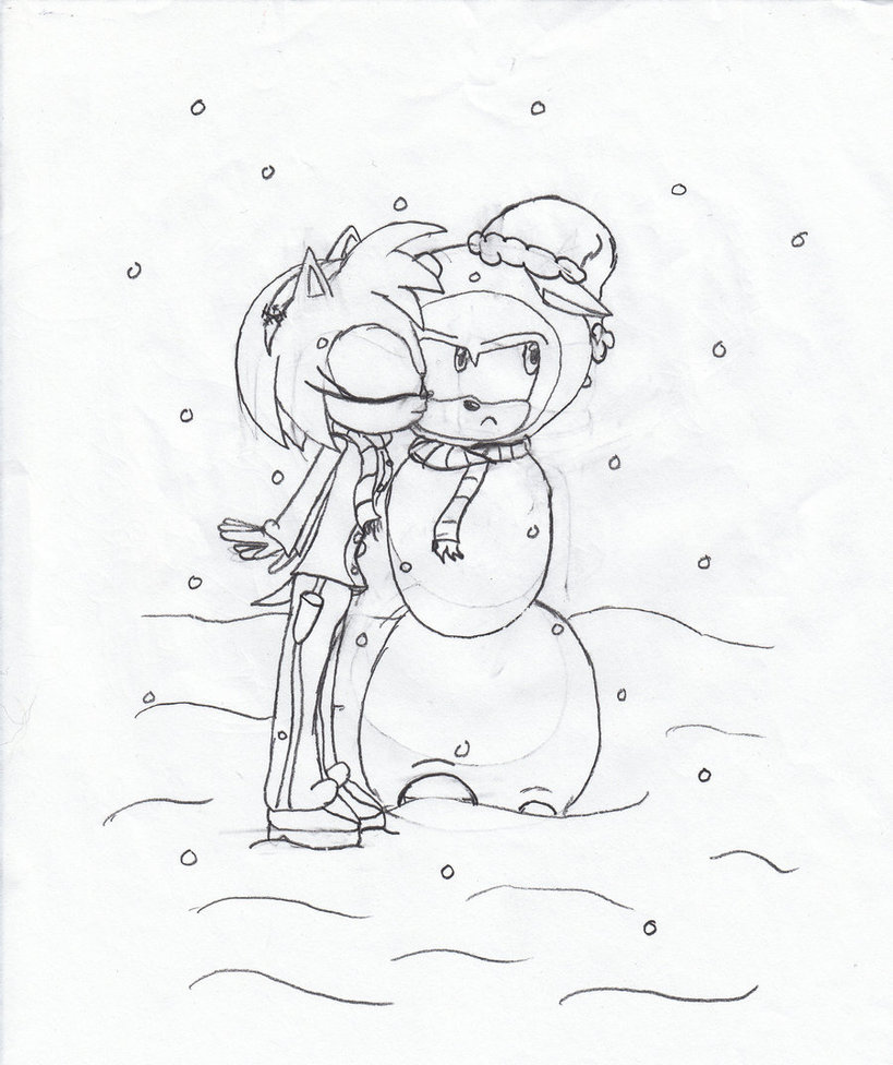 819x976 Snowman Sonic By Alexsammyhedgehog