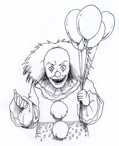 236x289 Evil Skull Coloring Pages Evil Clown Drawings Drawing Factory