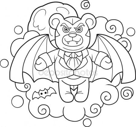 450x419 Evil Teddy Bear Stock Vector Memoangeles