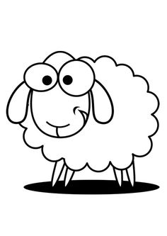 236x333 Outline Sheep Clip Art