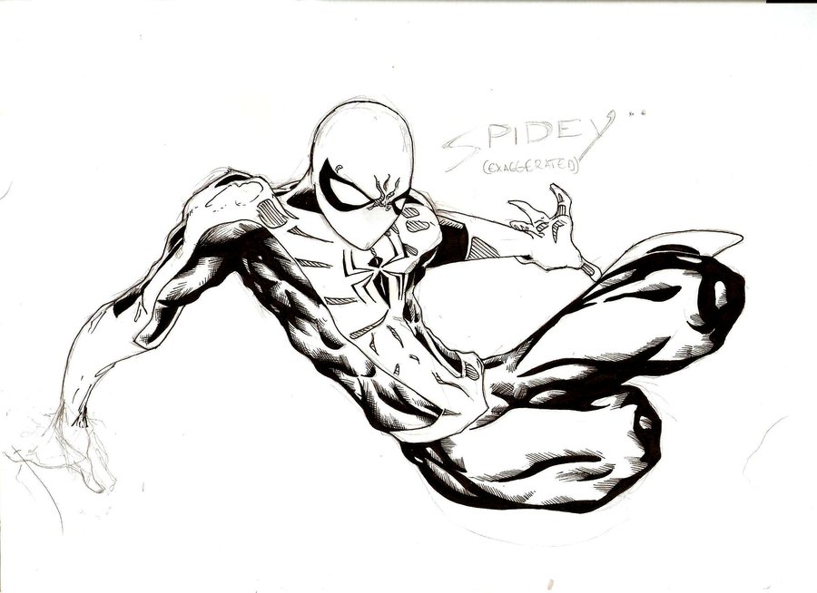 900x654 Spider Man Exaggerated By Parisalleyne
