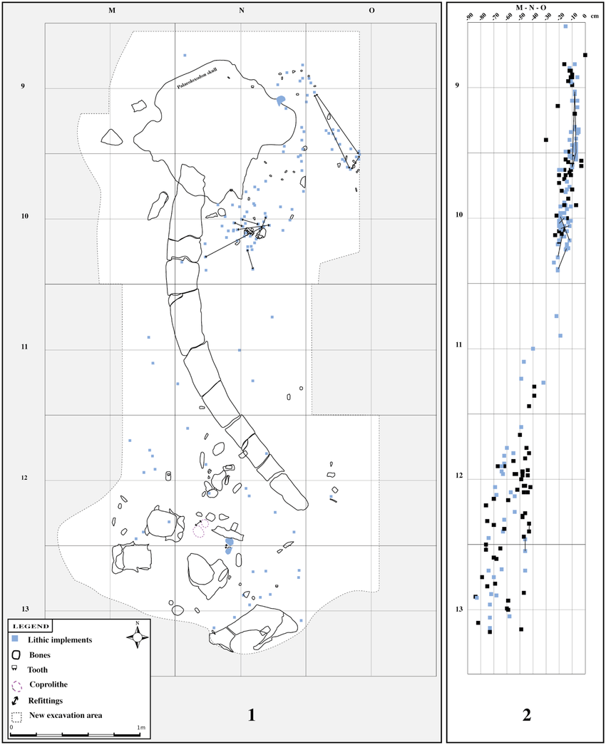 850x1045 Plan Of Excavation With The Artefacts Found During The Excavation