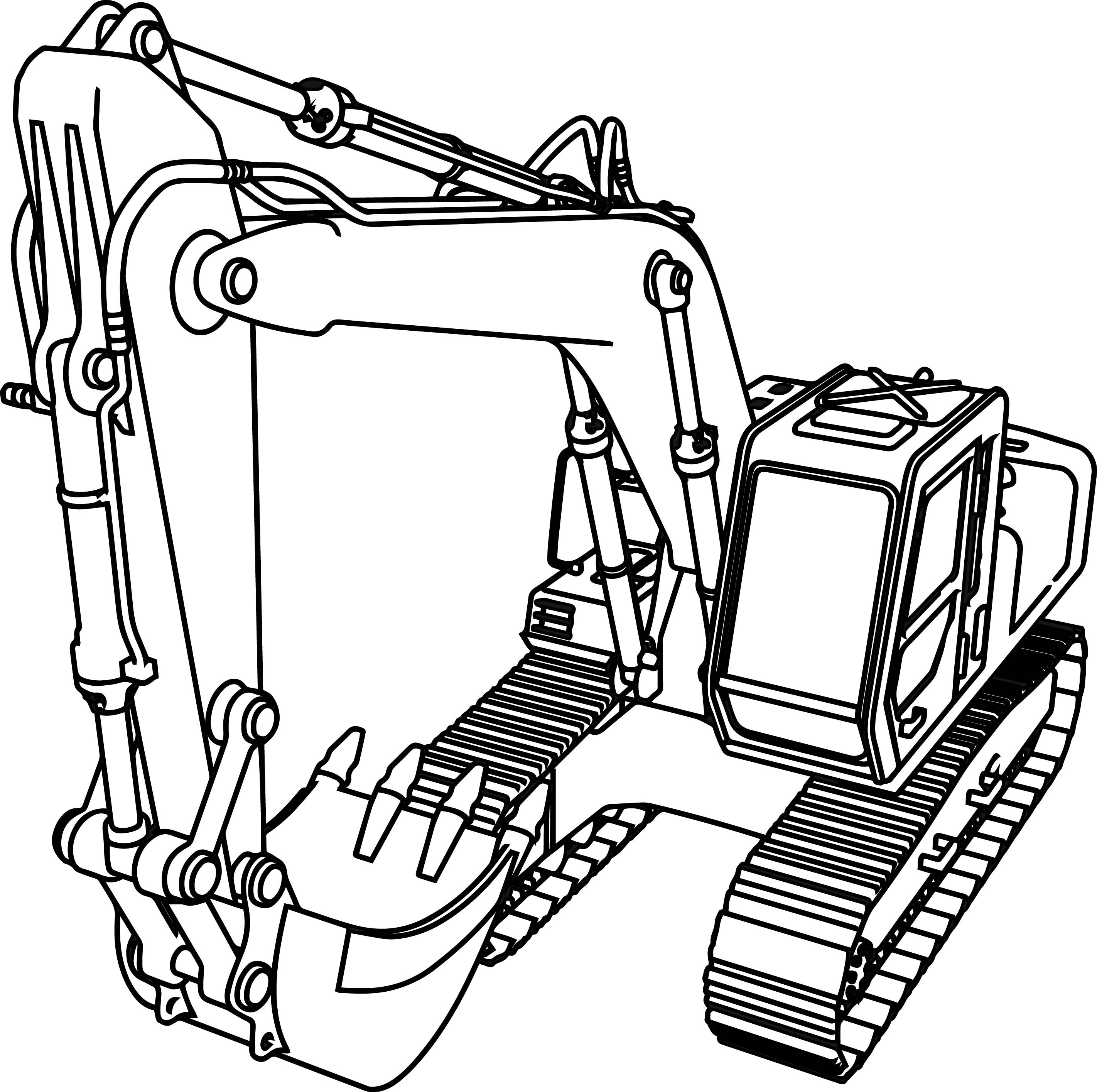 excavator drawing at getdrawings | free download