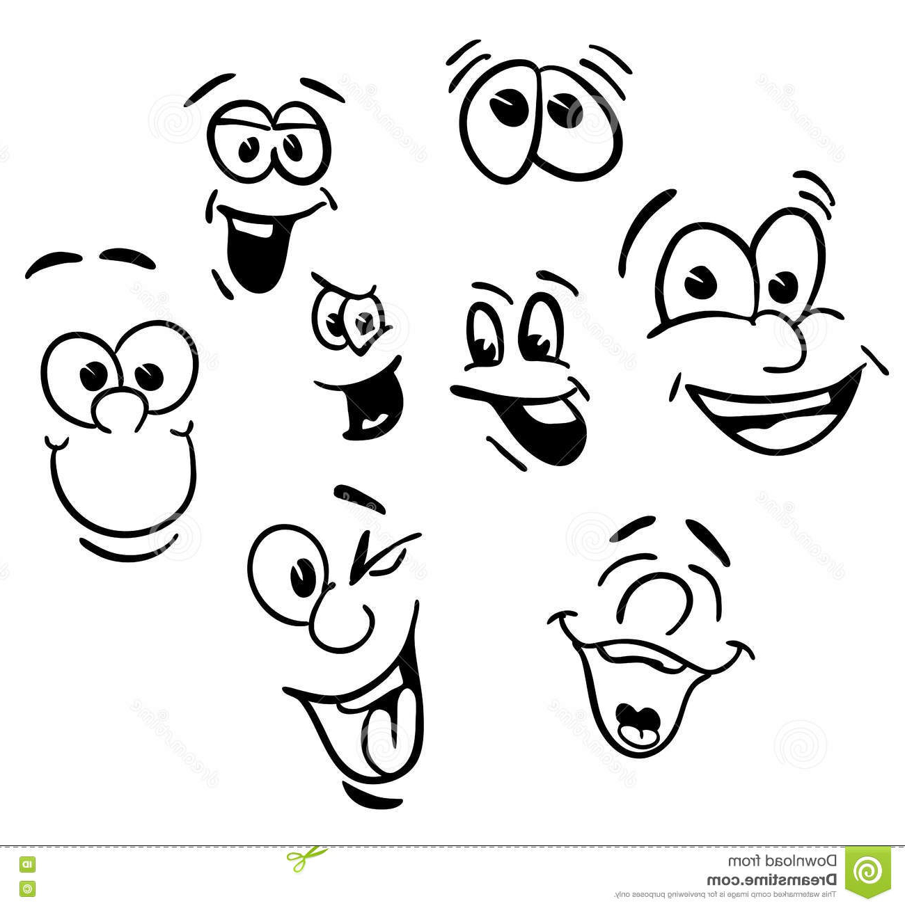 1300x1305 Happy Face Cartoon Sketches
