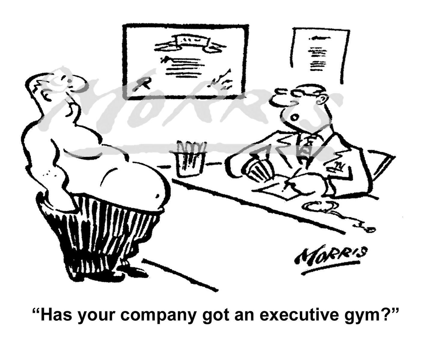 1417x1122 Executive Gym Cartoon Ref 7426bw Business Cartoons