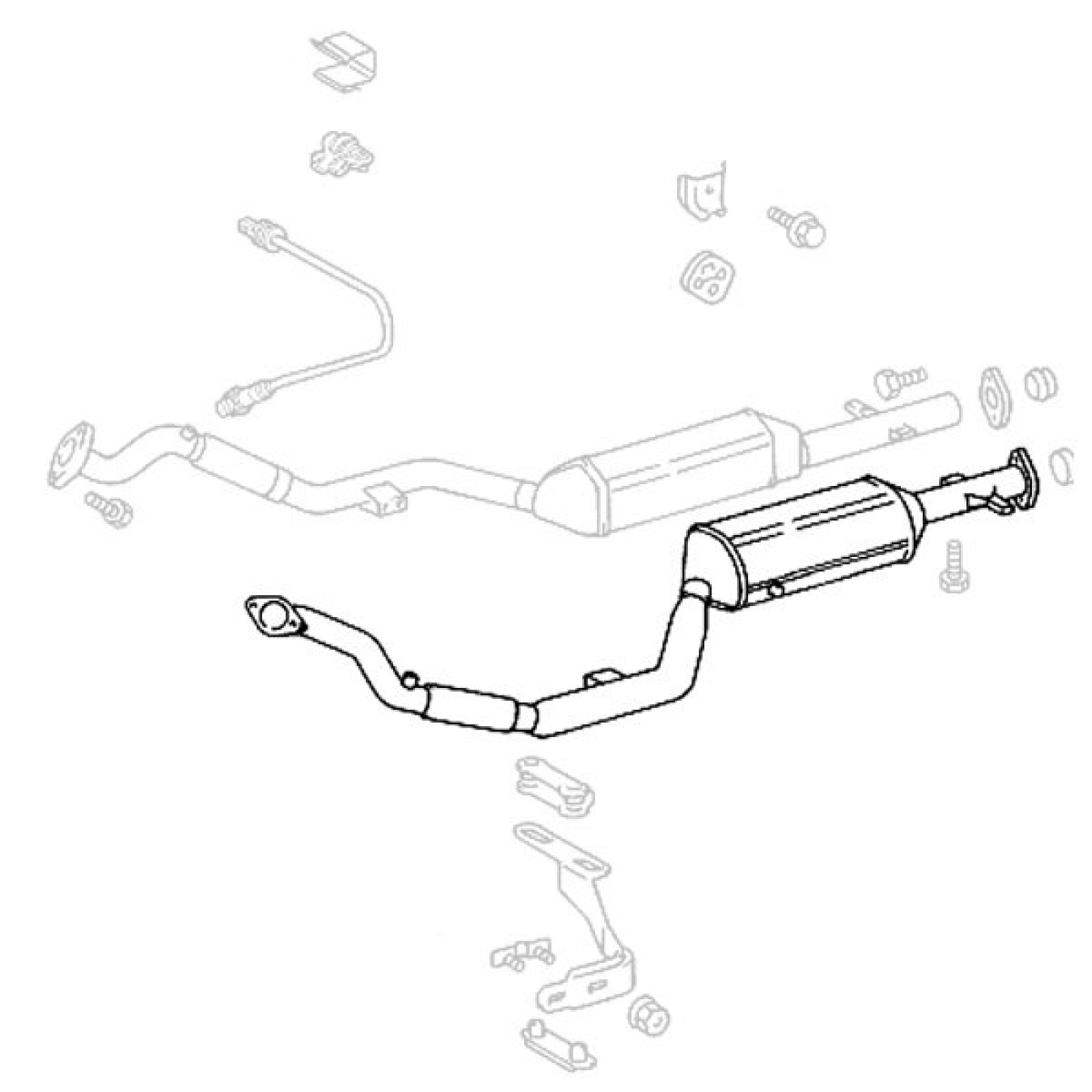 1600x1600 Mercedes Benz R129 500sl Amp Sl 600 Left Exhaust System Catalytic