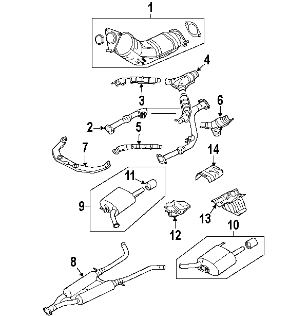 600x614 Infiniti G37 Exhaust Components Oem Parts