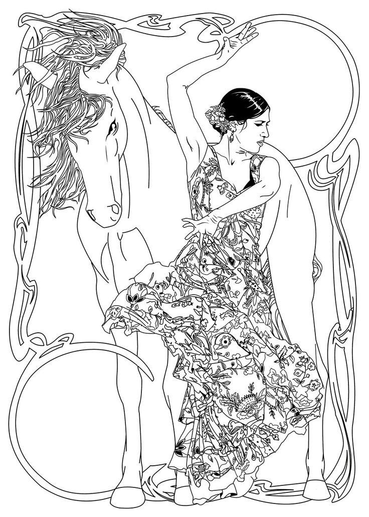 736x1030 159 Best Dancers To Color Images On Coloring Books