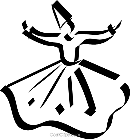 448x480 Exotic Dancer Royalty Free Vector Clip Art Illustration Vc033101