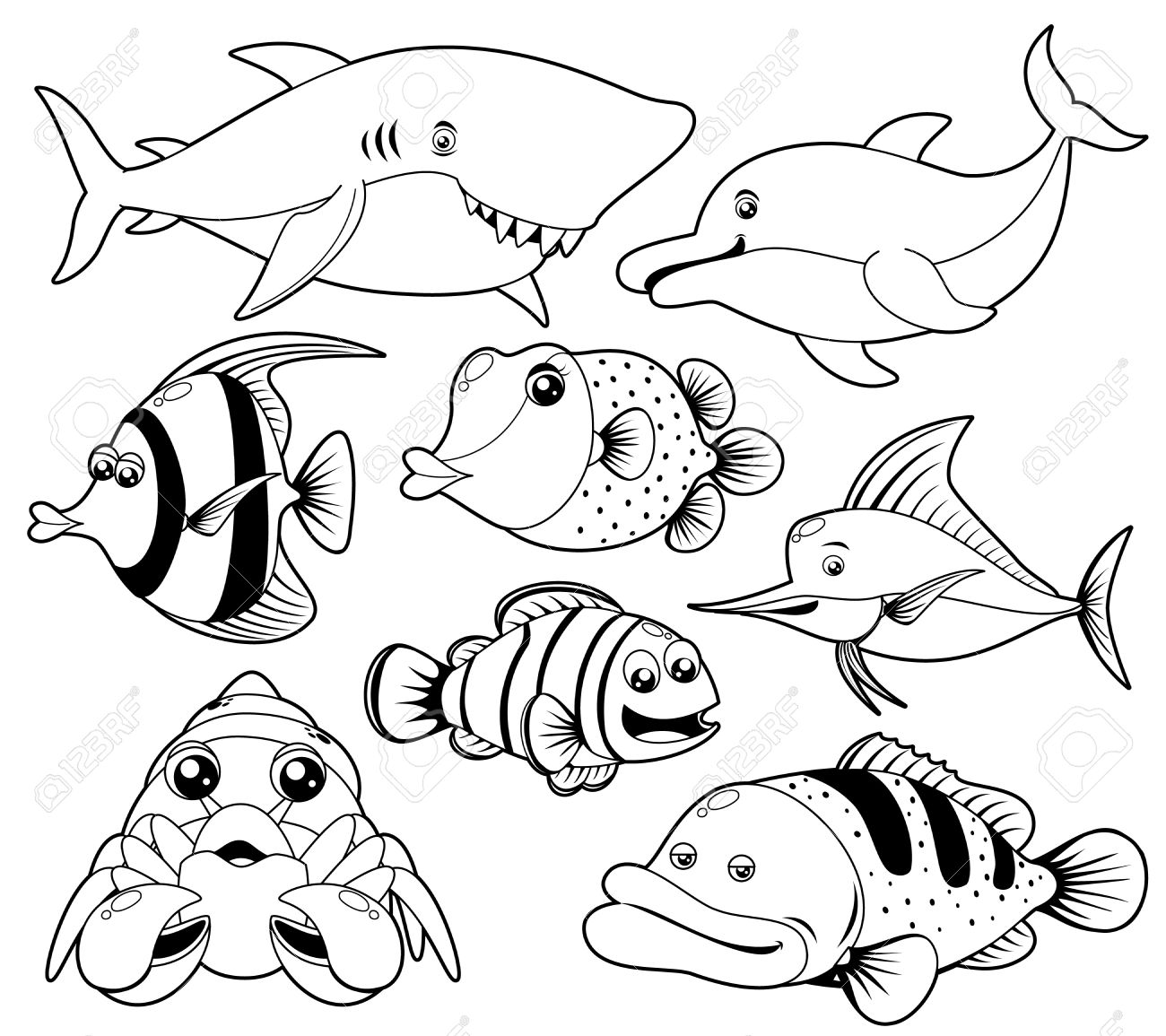 1300x1155 Tropical Fish Clipart Aquatic Animal