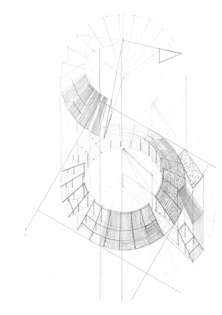 750x1065 Exploded Axonometric Of Shabono By Treearchitect