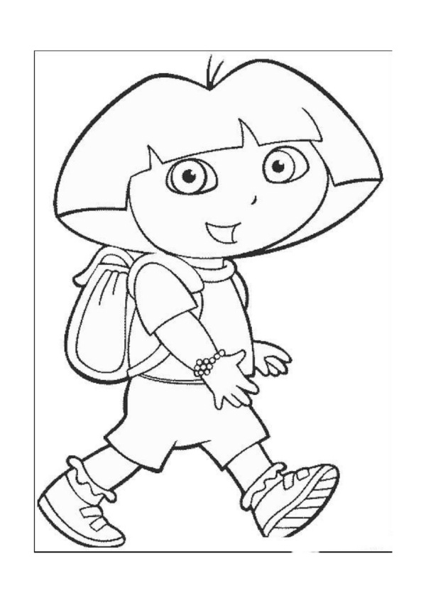 600x849 Dora The Explorer Coloring Pages 21 Coloring Pages For Kids