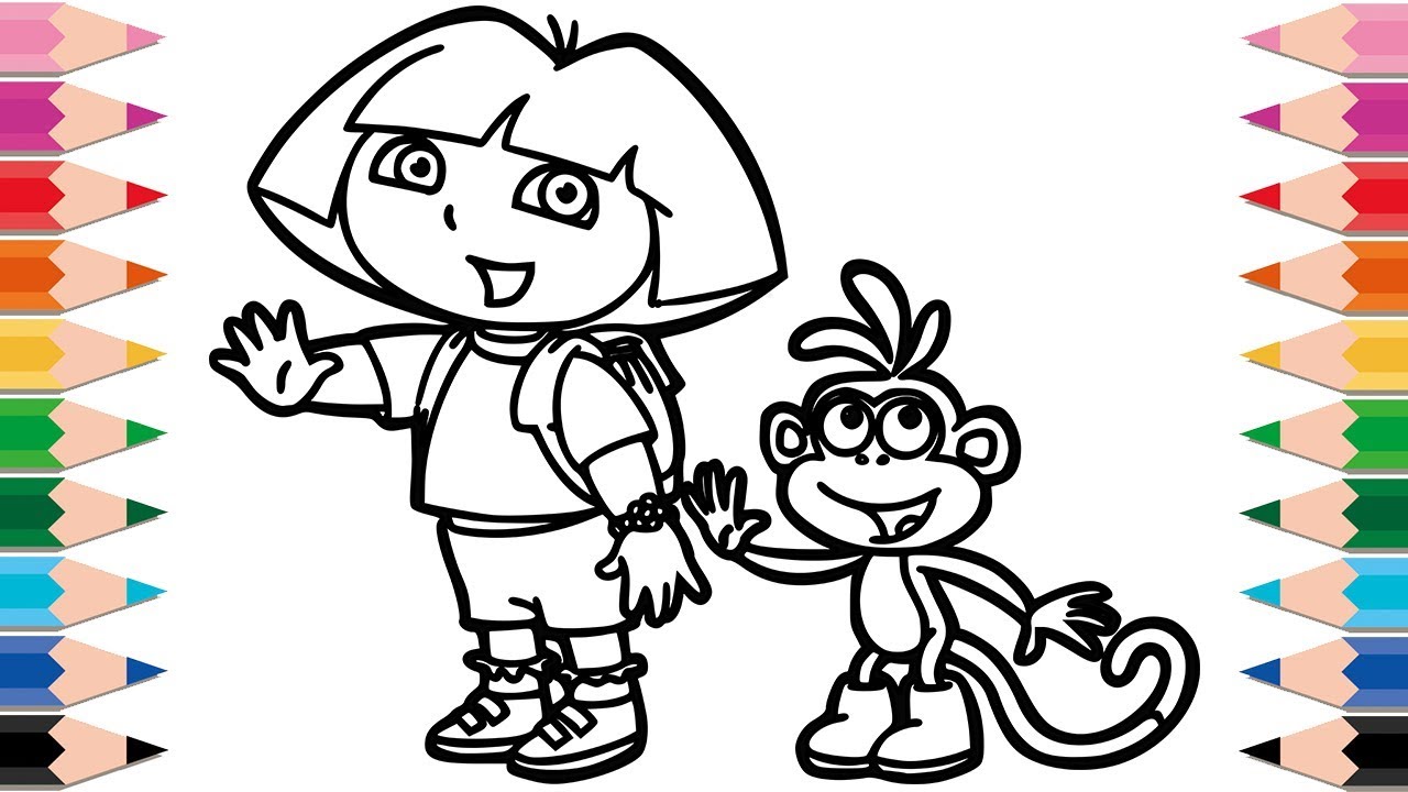 1280x720 How To Draw Dora The Explorer