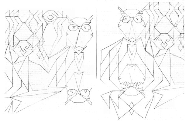 612x400 The Owl Amp The Pussy Cat Design Drawing By Drawing