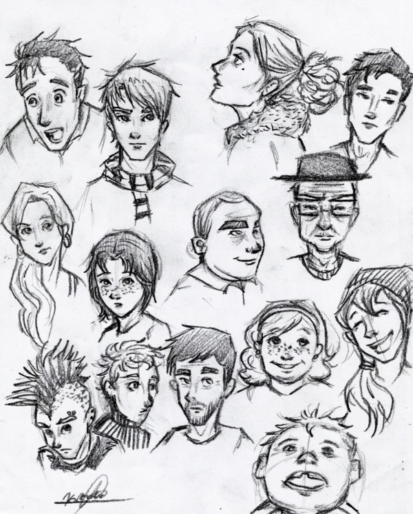 600x746 40 Handy Facial Expression Drawing Charts For Practice