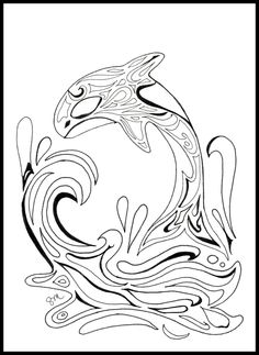236x323 Swirly Dolphin Doodle By Stacey Designs By Stacey Lynn