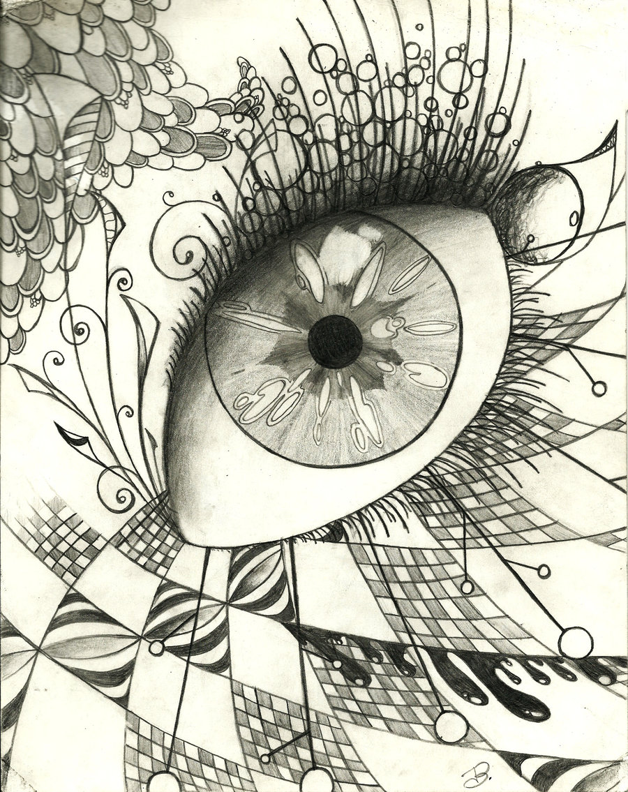 900x1135 Doodle Eye By Znnai