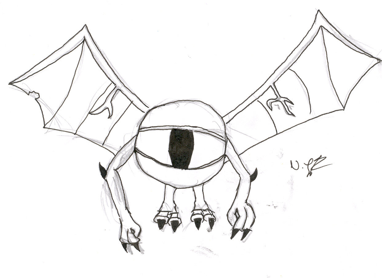 1242x904 Eyeball Monster By Anubis1986