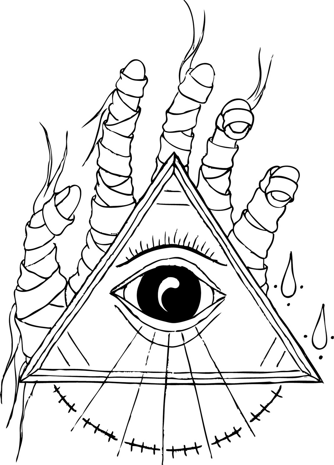 1150x1600 Eyeball Tattoo Designs