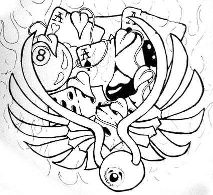 425x389 Flying Eyeball By Cggraphics