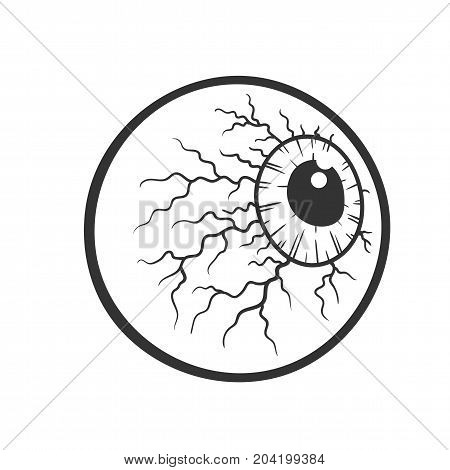 450x470 Cartoon Bloody Eyeball, Halloween Vector Amp Photo Bigstock