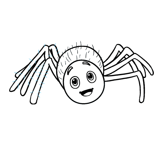 678x600 How To Draw A Cartoon Spider In A Few Easy Steps Easy Drawing Guides