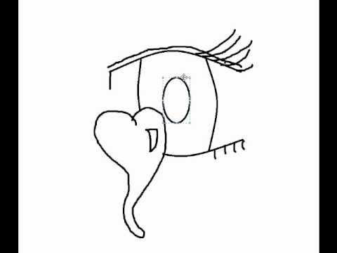 480x360 How To Draw An Anime Eye Crying A Heart!