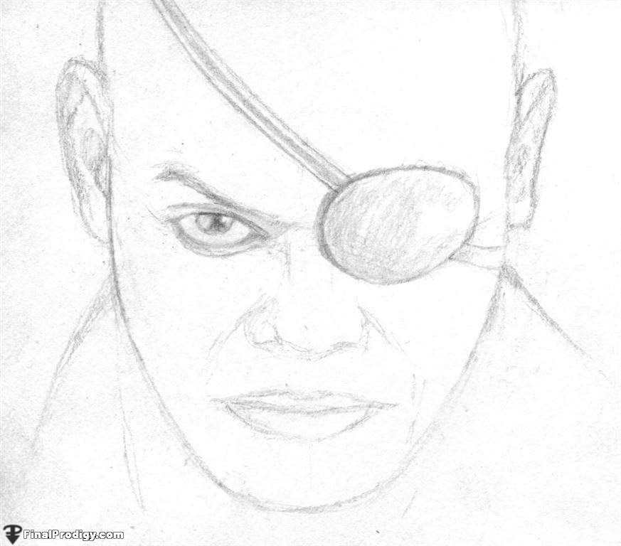 873x768 How To Draw Nick Fury, Samuel L. Jackson