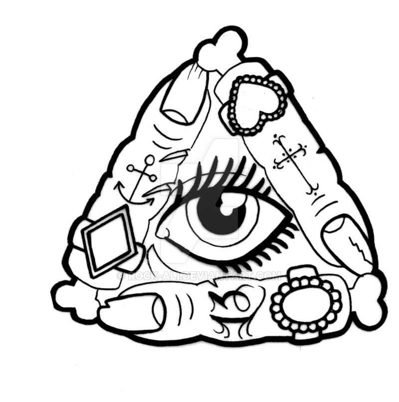 800x806 Zombie Finger All Seeing Eye By Rock Ali