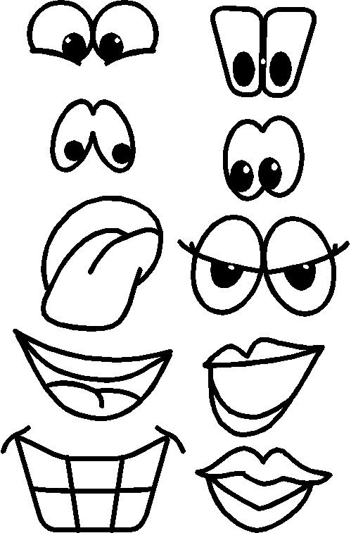 499x757 Printable Eyes Nose Mouth Templates Places To Visit