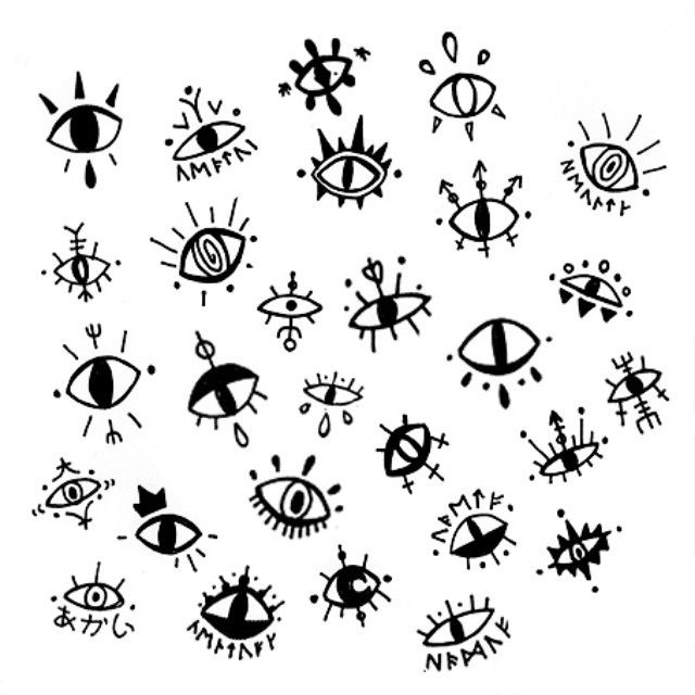 640x640 Collection Of Knee Eye Ball Tattoo N With Drawing