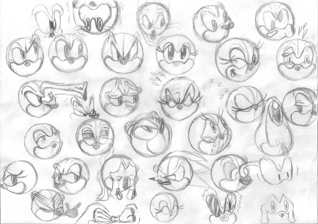 1024x722 Sonic's Expressive Eye (Expression Sheet) By Cradow