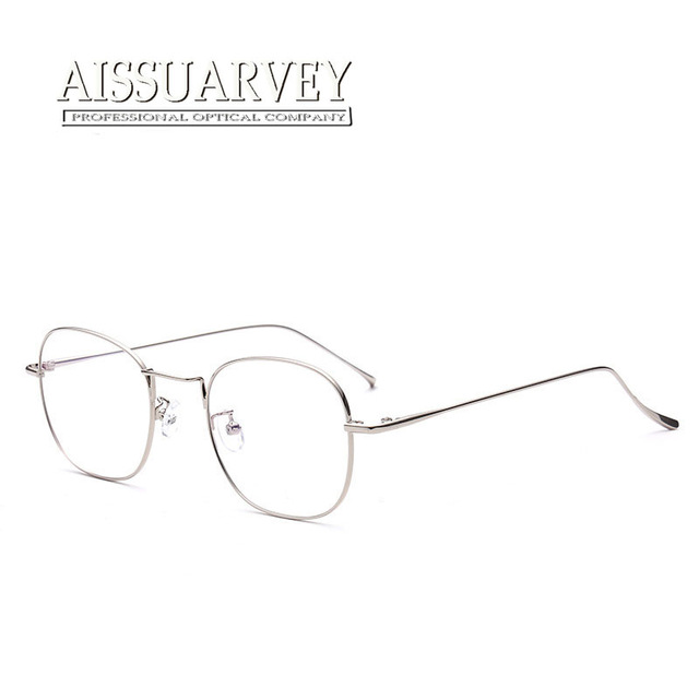 640x640 Vintage Eyeglasses Frames Men Women Classic Round Metal Alloy