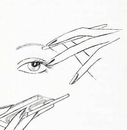 410x419 The Art Of The Eyebrow 1970s Beauty Tutorial Vintage Makeup Guide