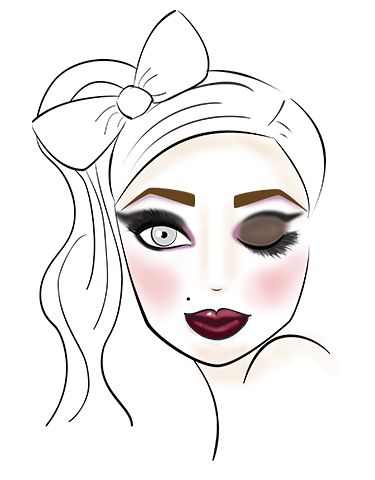 375x480 1830 Best Makeup Face Charts Images On Hair Makeup