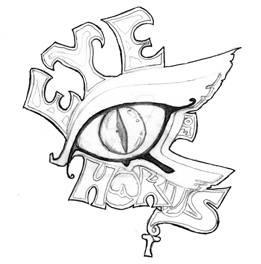 887x900 Eye Of Horus Tattoo By Natashajacobs
