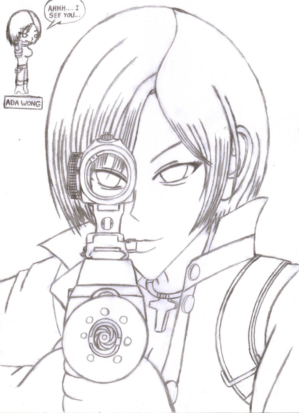 1024x1410 Ada Wong Eye You Outline By Bigmansco