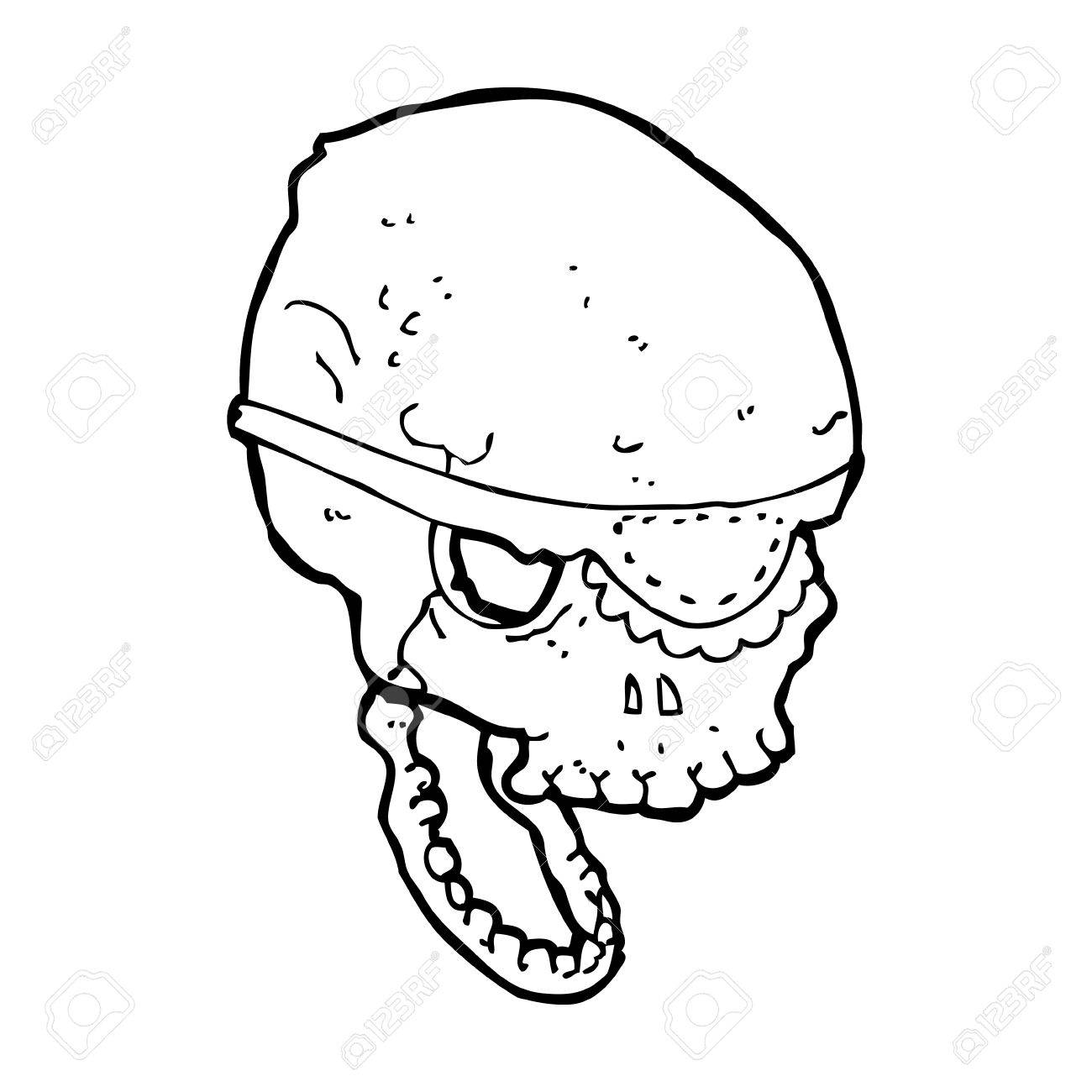 1300x1300 Cartoon Spooky Skull With Eye Patch Royalty Free Cliparts, Vectors