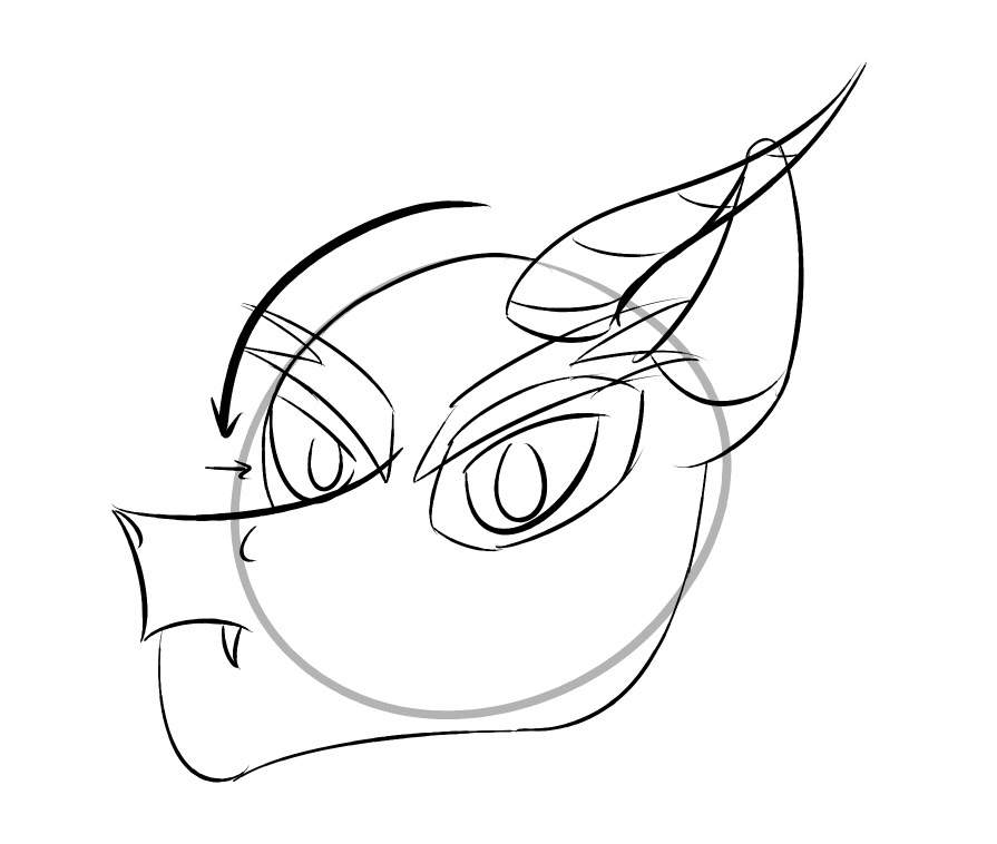 895x758 How To Draw A Draconequus [Part 1 The Head] Equestria Amino