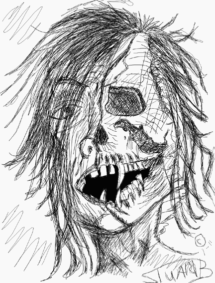 432x567 Smithee Zombie Hunter Ku Pen Drawing Of Zombie
